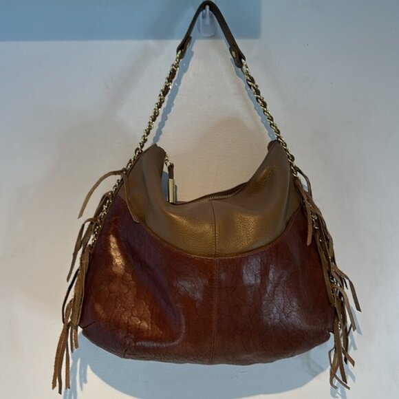 Bodhi Gaansevort Chain Hobo Brown Leather Bag - Picture 3 of 13